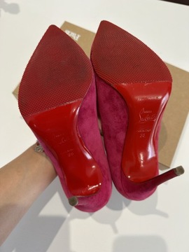 Christian Louboutin Pigalle Follies 38 pink różowe