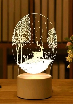 Boże Narodzeniowa Lampka 3D