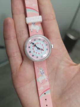 Zegarek dla dziewczynki swatch flik flak do nauki