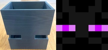 Enderman Minecraft organizer na biurko- druk 3D 