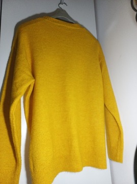 ZARA Sweter Żółty r. XL