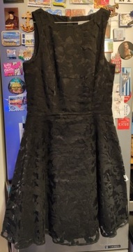 Mała czarna sukienka ażurowa 36/38 Orsay 