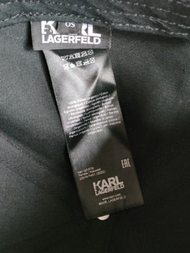 Karl Lagerfeld czapka z daszkiem bejsbolówka czarn