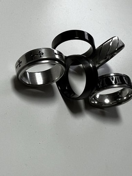 Pakiet 5 Stylowy Sygnet pierścień vintage unisex