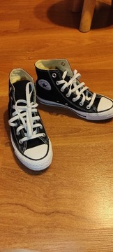 Converse All Star trampki czarne wysokie rozm. 36