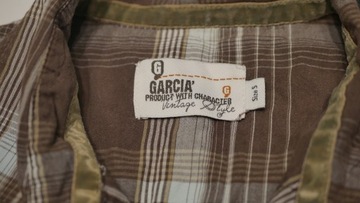 Koszula Męska Garcia Jeans roz. S Brązowa w Kratę