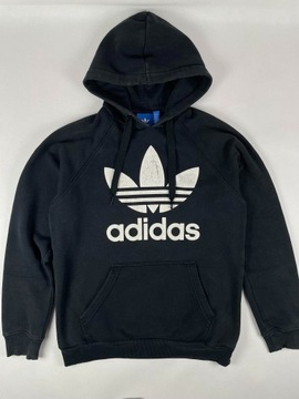 Hoodie/ Bluza z kapturem Adidas S czarna Oversize