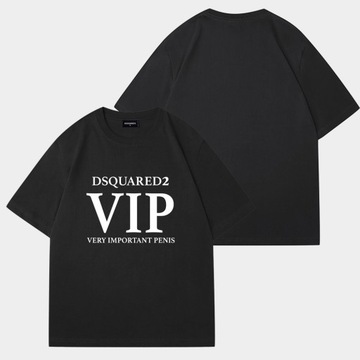 DSQUARED2 T-SHIRT - XXL - Koszulka męska czarna