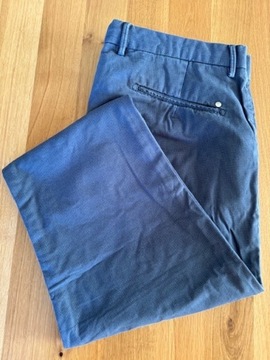 spodnie męskie casual granatowe Massimo Dutti XL