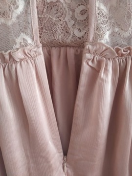 H&M Sukienka maxi z koronką wesele XS S