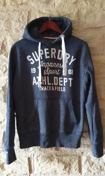 Bluza z kapturem Superdry - Szara,Niebieska - r. S