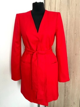 ZARA czerwona marynarka Sukienka Blezer dress S