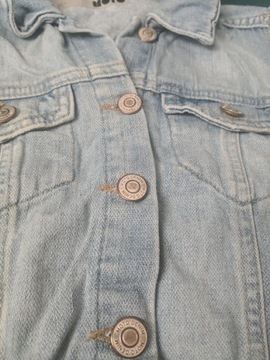 Jeansowa dżinsowa krótka postrzępiona kamizelka 