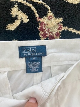 Ralph Lauren, piękne białe chinosy XS/S IDEAŁ