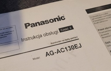 Instrukcja Panasonic AG-AC130 - po polsku