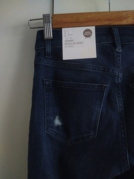 H&M spodnie jeansy skinny dziury NOWE 32 xxs     