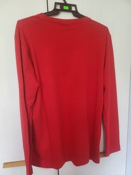 Czerwony longsleeve Hugo Boss