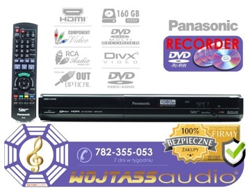 Nagrywarka PANASONIC DMR-EH575 pilot HDD Recorder