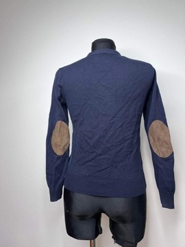 Zapinany sweterek Ralph Lauren 36/S granatowy 100% bawełny