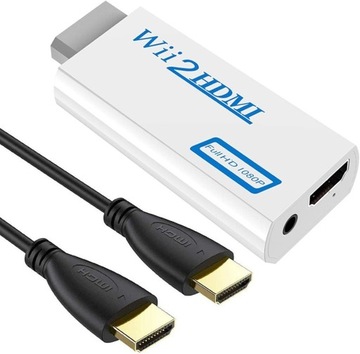 ADAPTER KONWERTER NINTENDO WII DO HDMI + KABEL 