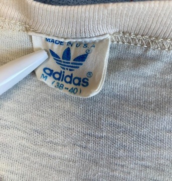 T-shirt Vintage 80s Adidas Originals Roz. M