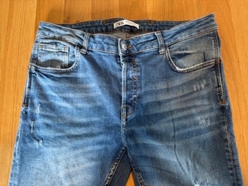 spodnie jeans ZARA slim fit 44/L vinted style rozm 34/32