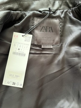 Skórzana kurtka ZARA 100% skóra naturalna jakość premium 