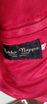 Czerwona kurtka skórzana L/XL Mokka Nappa Vintage 