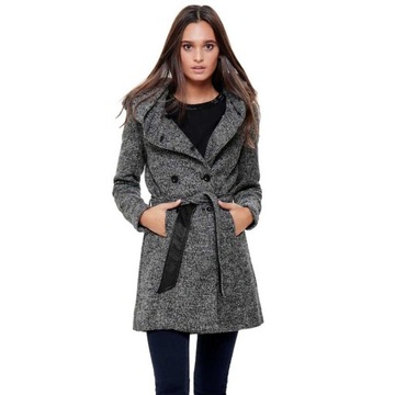 Wełniany płaszcz ONLY - lisa long hs wool coat 