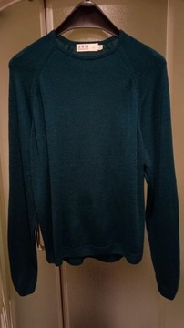 EWM Damski sweter / bluza z wełny jagnięcej, 100% Wełna Jagnięca, Roz. L-XL