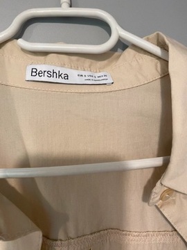 Beżowa koszula 100% bawełna Bershka oversize S
