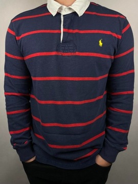 Longsleeve Polo Ralph Lauren XXL w paski granatowy