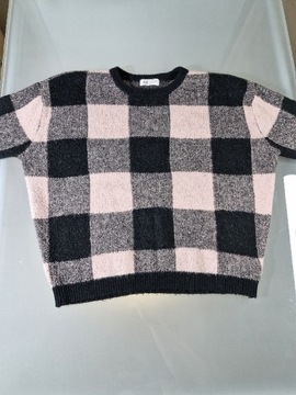 Sweter Dziewczęcy H&M w Kratę Rozmiar 158