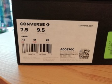 Converse trampki czarne Ctas Lugged 2.0 użyte 1 raz roz. 41