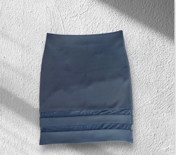 Spódnica H&M 38 z wstawką przeźroczystej siateczki