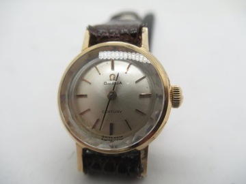 złoty zegarek omega 18k damski