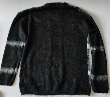 Sweter świąteczny ciepły czarno-biały Reserved XL