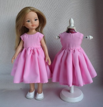  Różowa sukienka lalki Paola Reina - stylu Barbie
