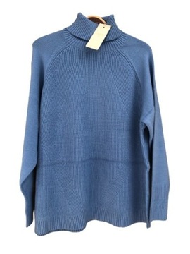 niebieski sweter golf wiskoza Cream M (4)