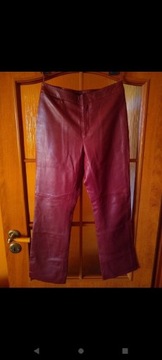 Ralph Lauren Damskie spodnie, 100% Skóra, Roz. M-L