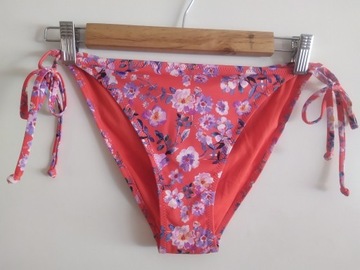 H&M BIKINI strój kąpielowy w kwiaty dół  40 L