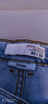 Spodnie jeans męskie, HOUSE Denim 30/32  slim