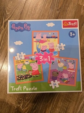 143. Nowe puzzle Trefl Świnka Peppa Pig 3+ 