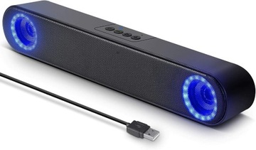 LENRUE A25 Głośnik Komputerowy Stereo HD USB LED