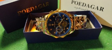 Luksusowy zegarek srebrzysty ocean - polecam