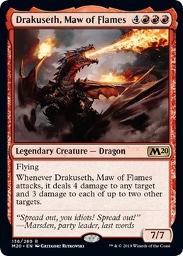 Drakuseth, Maw of Flames FOIL MTG karta