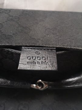 Gucci horsebit Vintage torebka czarna kopertowka