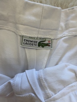 Białe spodnie lacoste chemiste 
