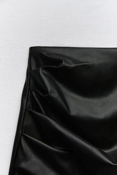 Zara Spódnica mini ze sztucznej skóry M