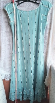 Błękitna sukienka retro vintage regency bridgerton 